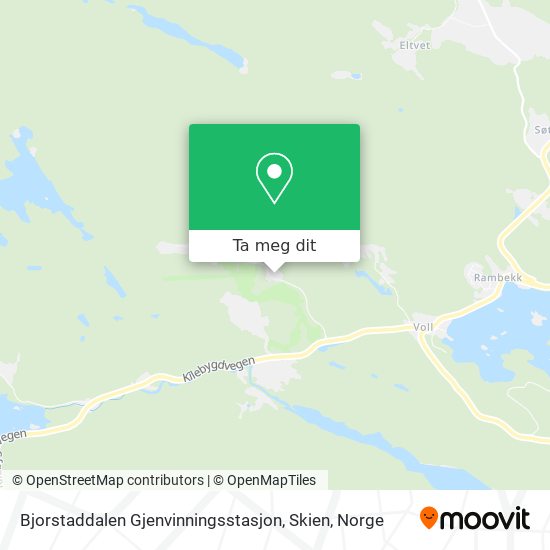 Bjorstaddalen Gjenvinningsstasjon, Skien kart