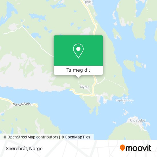 Snørebråt kart