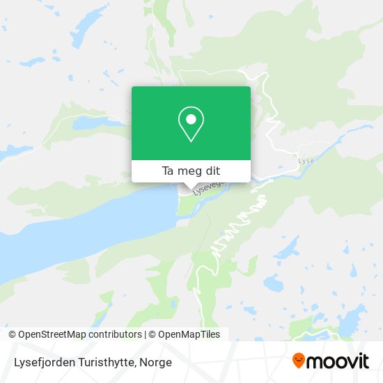 Lysefjorden Turisthytte kart