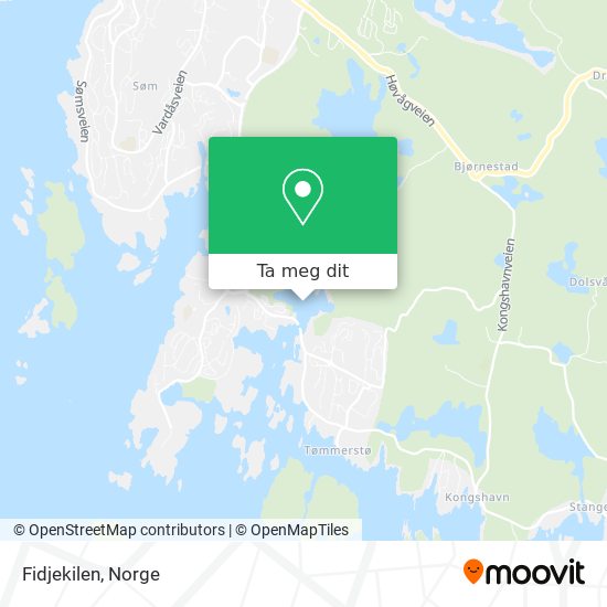 Fidjekilen kart