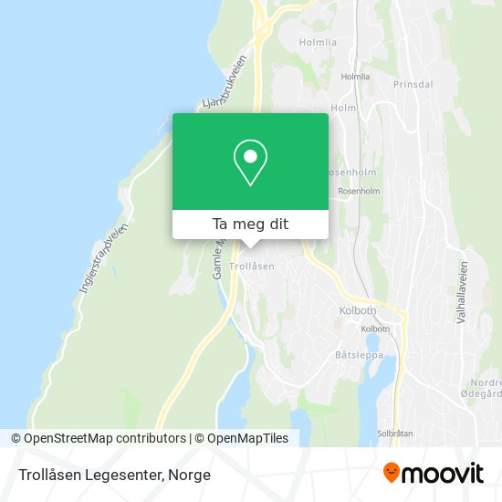 Trollåsen Legesenter kart