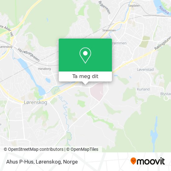 Ahus P-Hus, Lørenskog kart