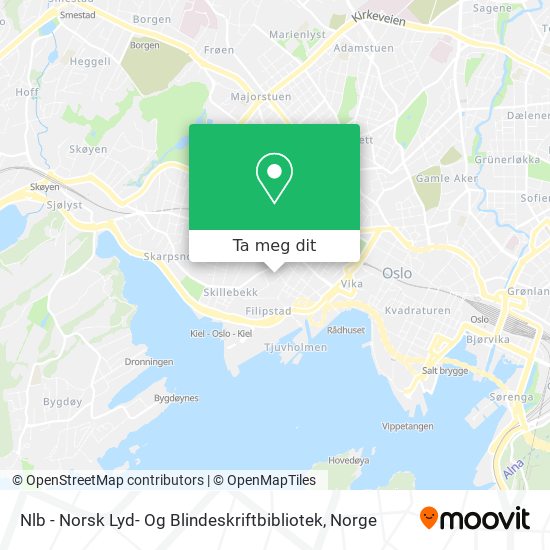 Nlb - Norsk Lyd- Og Blindeskriftbibliotek kart