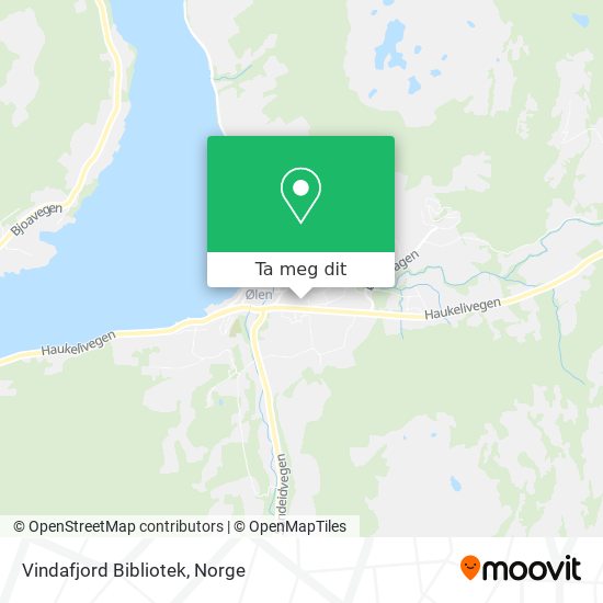 Vindafjord Bibliotek kart
