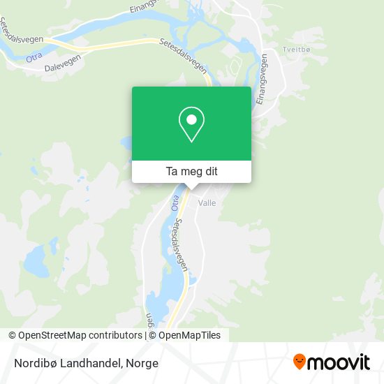 Nordibø Landhandel kart