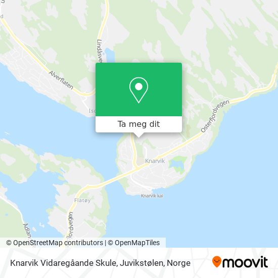 Knarvik Vidaregåande Skule, Juvikstølen kart