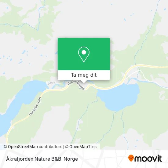 Åkrafjorden Nature B&B kart