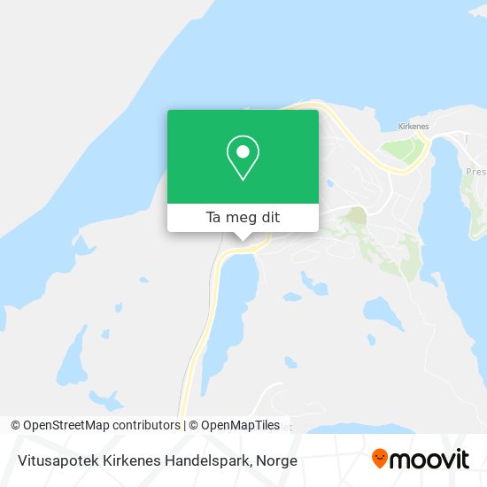 Vitusapotek Kirkenes Handelspark kart