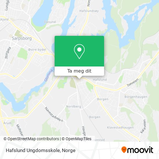 Hafslund Ungdomsskole kart