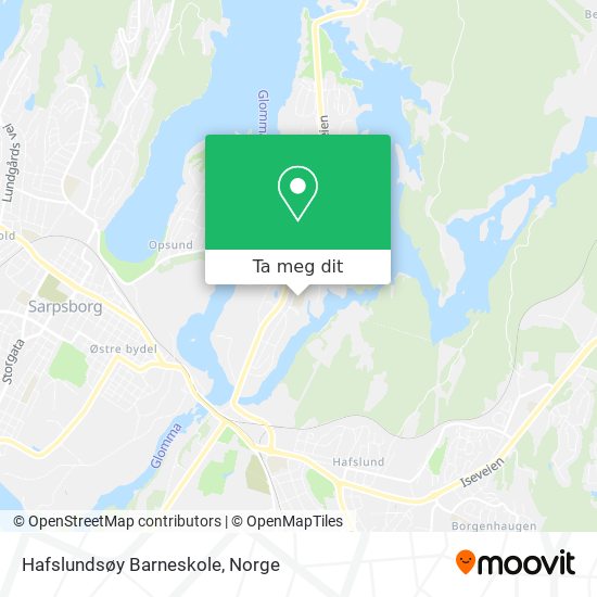 Hafslundsøy Barneskole kart
