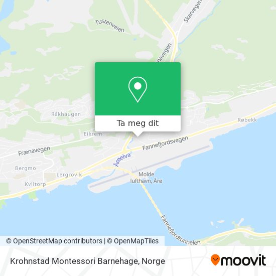 Krohnstad Montessori Barnehage kart