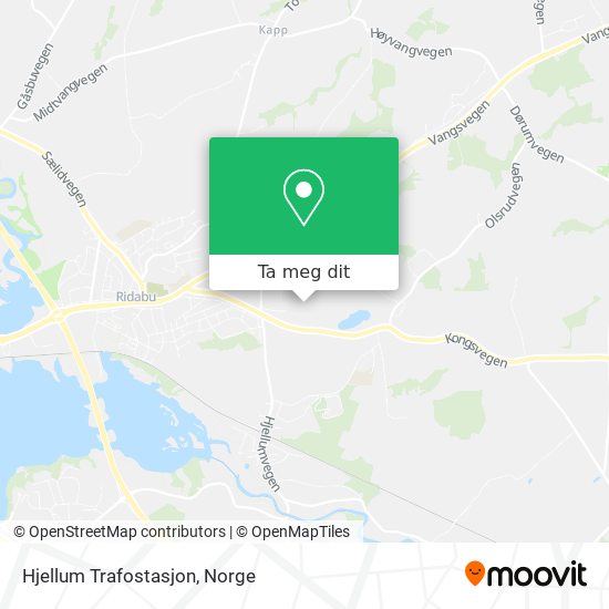 Hjellum Trafostasjon kart