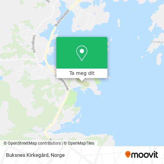 Buksnes Kirkegård kart