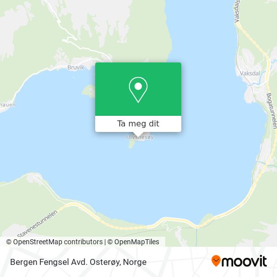 Bergen Fengsel Avd. Osterøy kart
