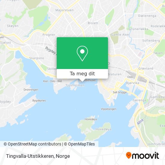 Tingvalla-Utstikkeren kart