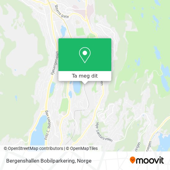 Bergenshallen Bobilparkering kart