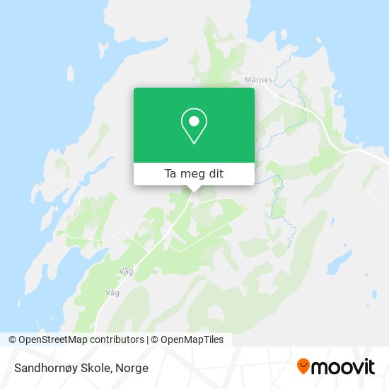 Sandhornøy Skole kart