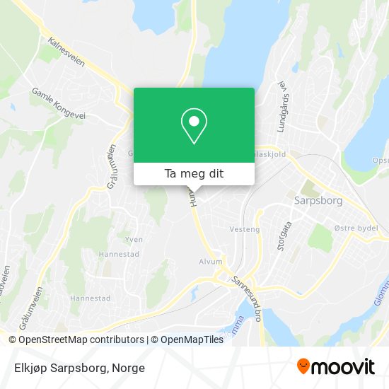 Elkjøp Sarpsborg kart