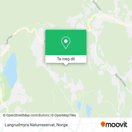 Langrudmyra Naturreservat kart