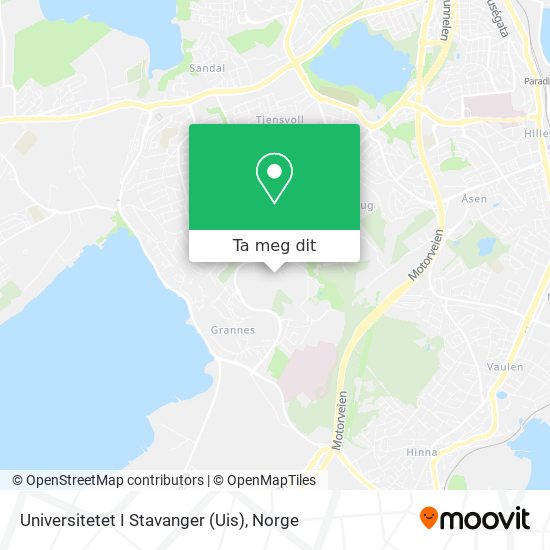 Universitetet I Stavanger (Uis) kart