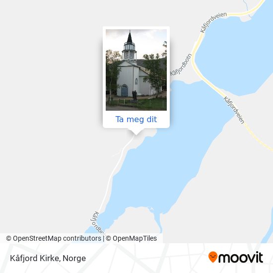 Kåfjord Kirke kart