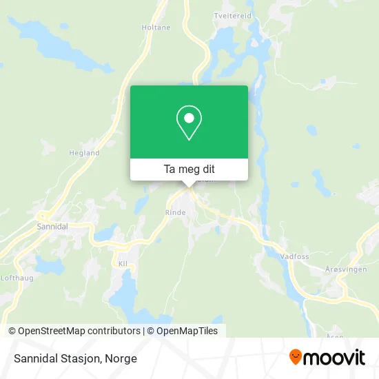 Sannidal Stasjon kart