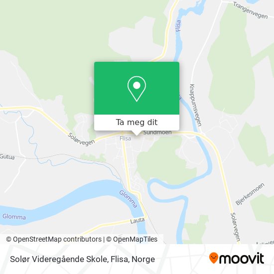 Solør Videregående Skole, Flisa kart