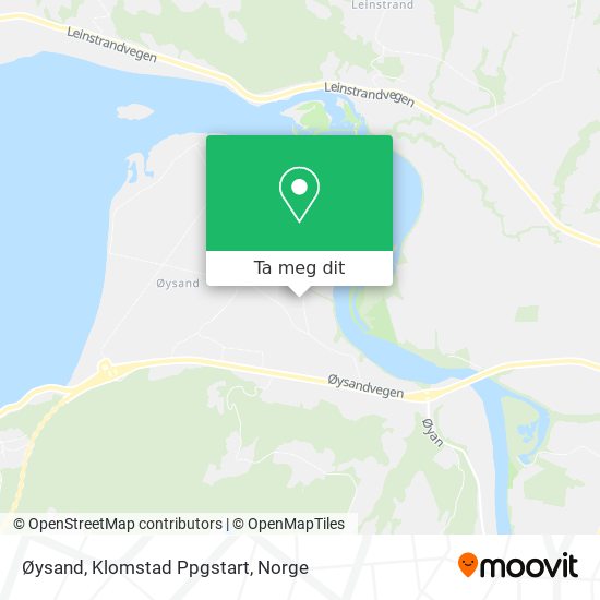 Øysand, Klomstad Ppgstart kart
