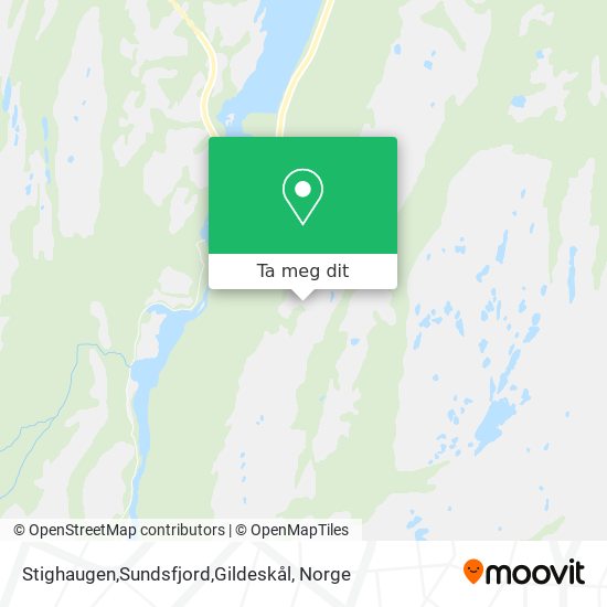 Stighaugen,Sundsfjord,Gildeskål kart