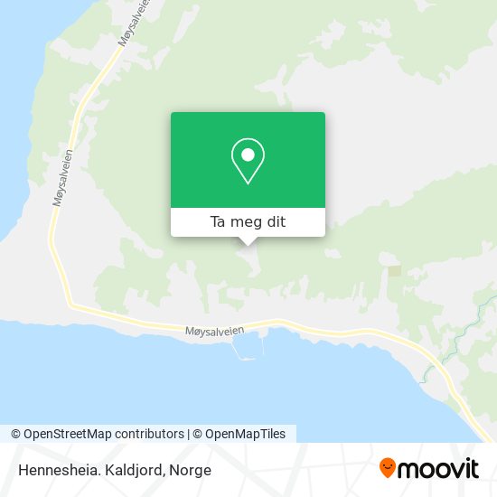Hennesheia. Kaldjord kart