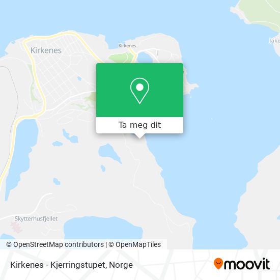 Kirkenes - Kjerringstupet kart
