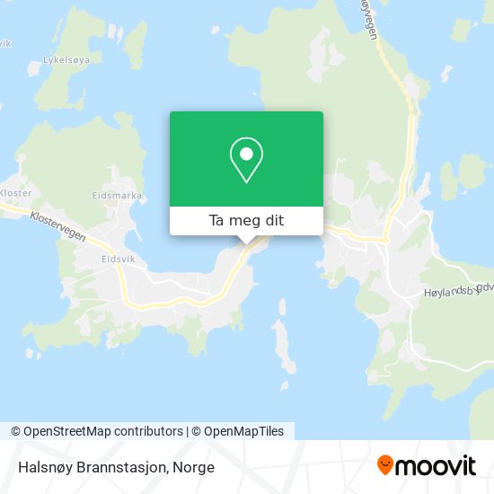 Halsnøy Brannstasjon kart