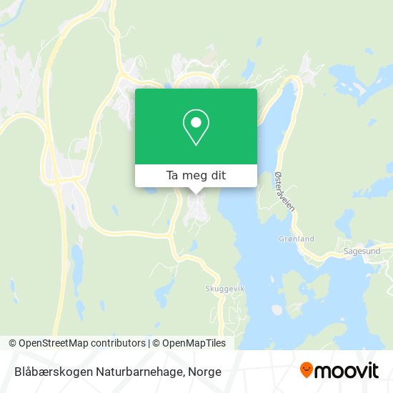 Blåbærskogen Naturbarnehage kart