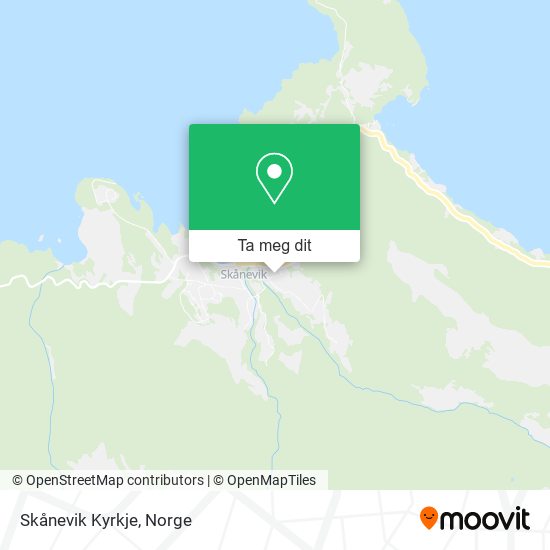 Skånevik Kyrkje kart