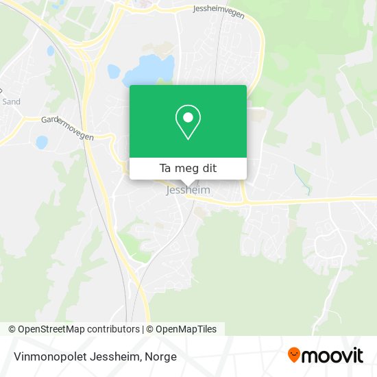 Vinmonopolet Jessheim kart