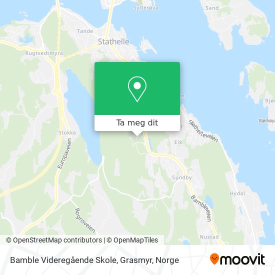 Bamble Videregående Skole, Grasmyr kart