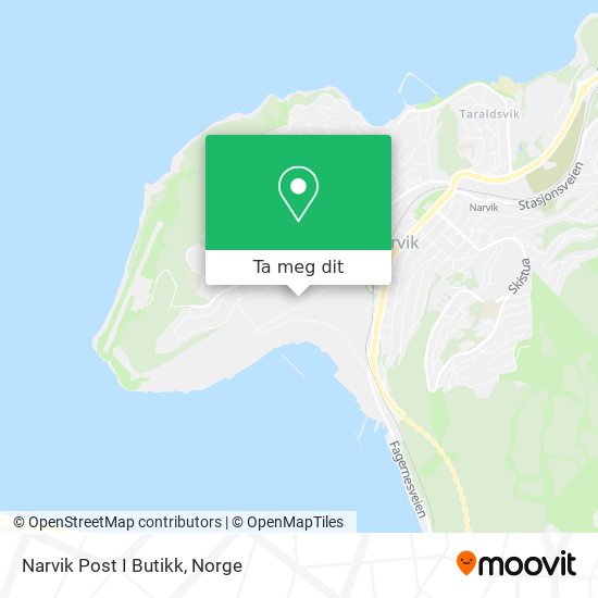 Narvik Post I Butikk kart