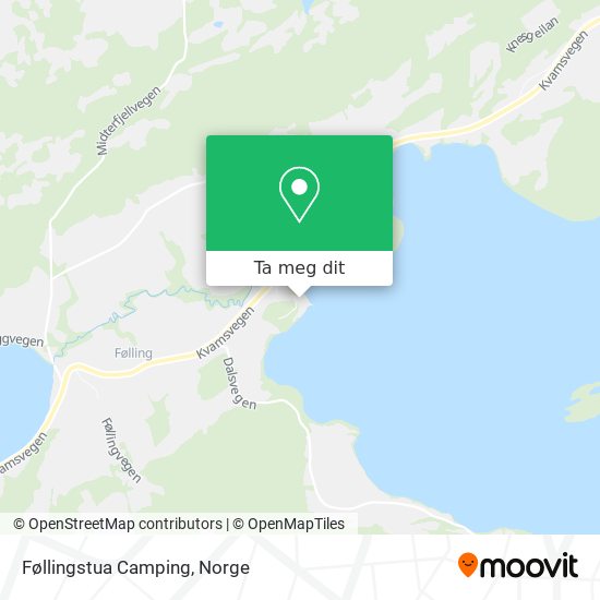 Føllingstua Camping kart