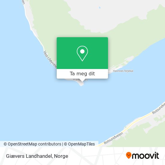 Giævers Landhandel kart