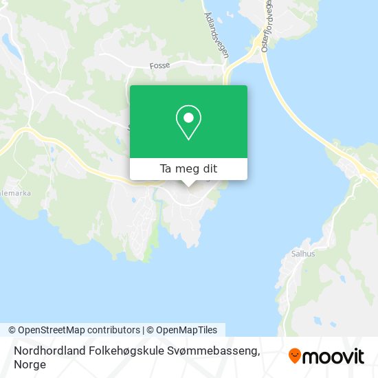 Nordhordland Folkehøgskule Svømmebasseng kart