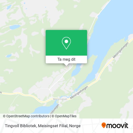 Tingvoll Bibliotek, Meisingset Filial kart