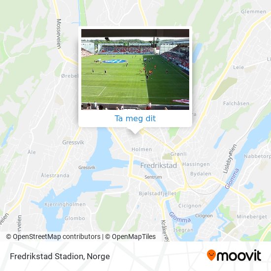 Fredrikstad Stadion kart