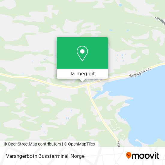 Varangerbotn Bussterminal kart