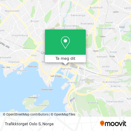 Trafikktorget Oslo S kart