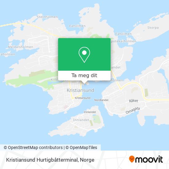 Kristiansund Hurtigbåtterminal kart
