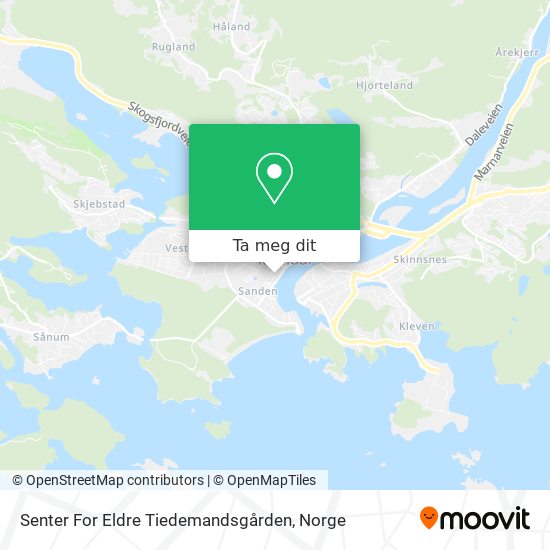 Senter For Eldre Tiedemandsgården kart