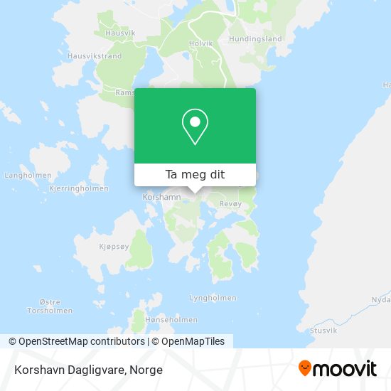 Korshavn Dagligvare kart