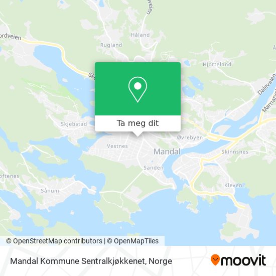 Mandal Kommune Sentralkjøkkenet kart