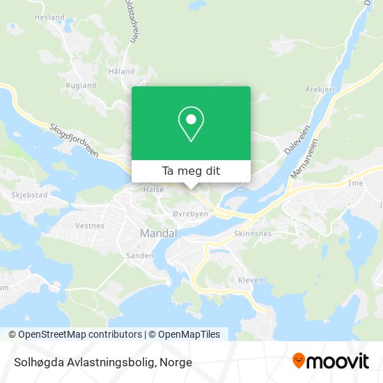 Solhøgda Avlastningsbolig kart