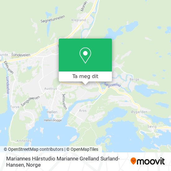 Mariannes Hårstudio Marianne Grelland Surland-Hansen kart